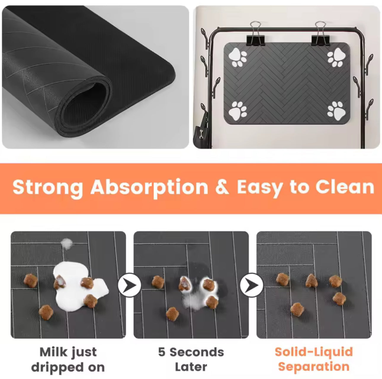 Premium Waterproof Pet Feeding Mat – Keep Your Floors Clean & Dry