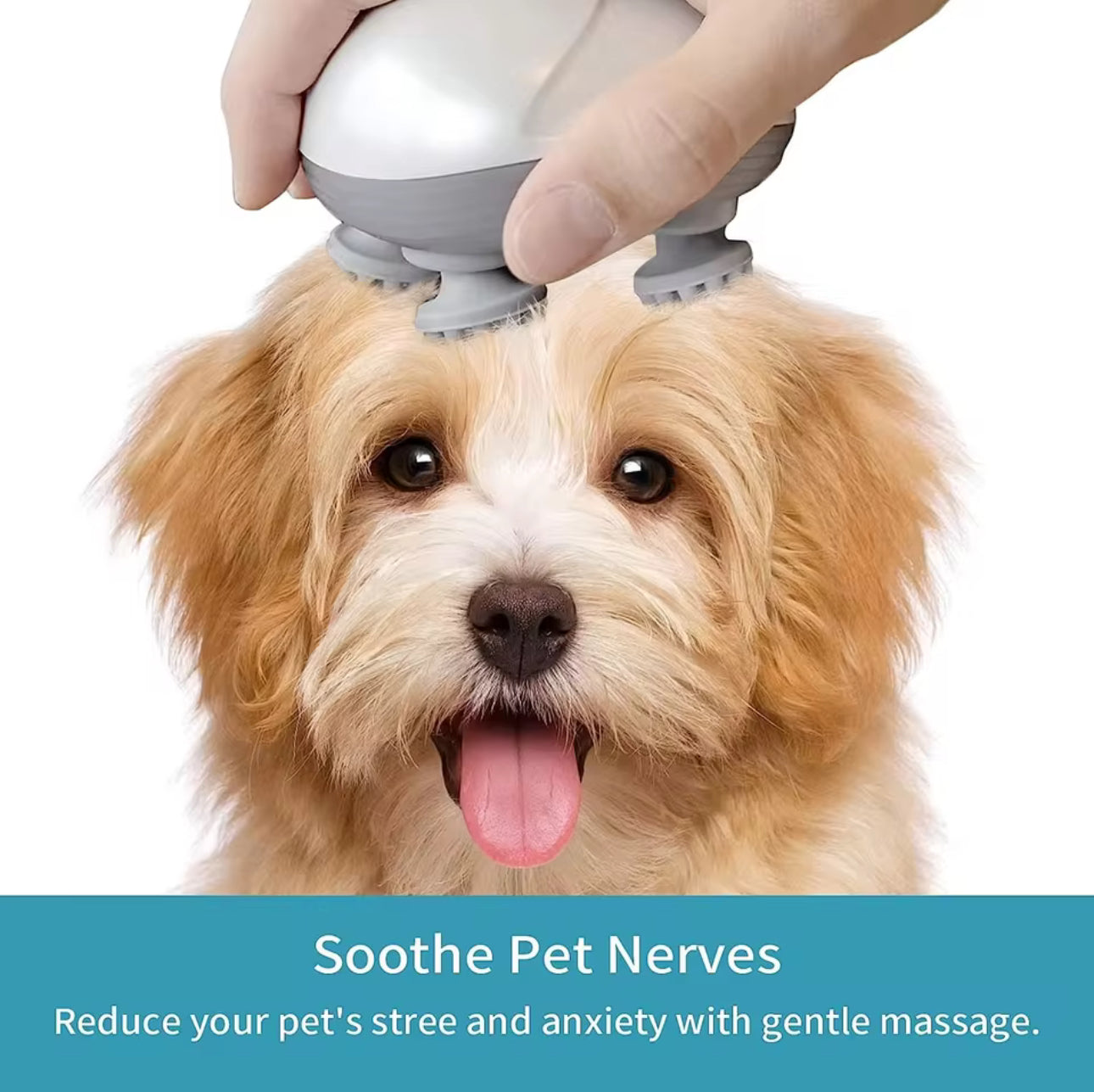 Rechargeable Electric Pet Massager – Deep Tissue Therapy for Cats & Dogs | Dual-Speed, Quiet & Water-Resistant