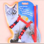 Colorful Adjustable Cat Harness & Leash Set – Lightweight, Durable, and Safe for Daily Walks